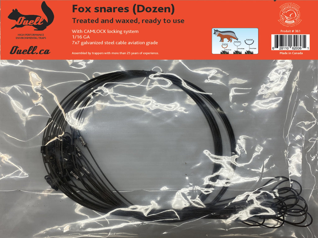 Lynx and fox snares – Pièges Ouell Traps
